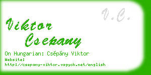 viktor csepany business card