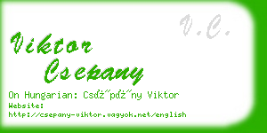 viktor csepany business card